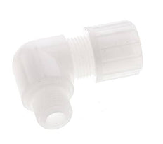 14x12mm & G3/8'' PVDF Elbow Compression Fitting with Male Threads 10 bar