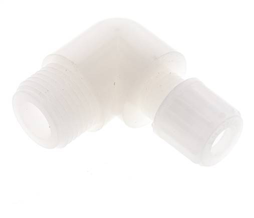 8x6mm & G1/2'' PVDF Elbow Compression Fitting with Male Threads 10 bar