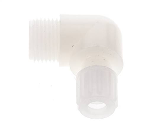8x6mm & G1/2'' PVDF Elbow Compression Fitting with Male Threads 10 bar