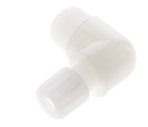 8x6mm & G1/2'' PVDF Elbow Compression Fitting with Male Threads 10 bar