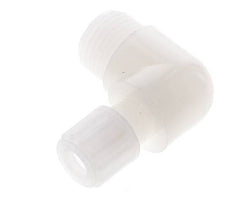 8x6mm & G1/2'' PVDF Elbow Compression Fitting with Male Threads 10 bar