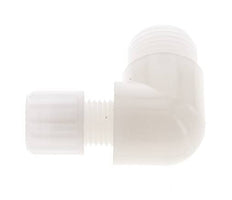 8x6mm & G1/2'' PVDF Elbow Compression Fitting with Male Threads 10 bar