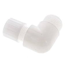 10x8mm & G1/2'' PVDF Elbow Compression Fitting with Male Threads 10 bar