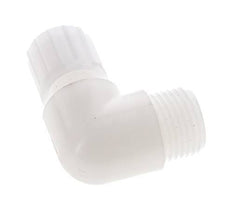 10x8mm & G1/2'' PVDF Elbow Compression Fitting with Male Threads 10 bar