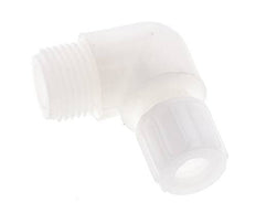 10x8mm & G1/2'' PVDF Elbow Compression Fitting with Male Threads 10 bar