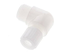 10x8mm & G1/2'' PVDF Elbow Compression Fitting with Male Threads 10 bar