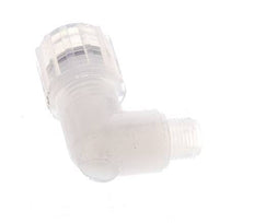 8x6mm & G1/8'' PFA Elbow Cutting Fitting with Male Threads 10 bar