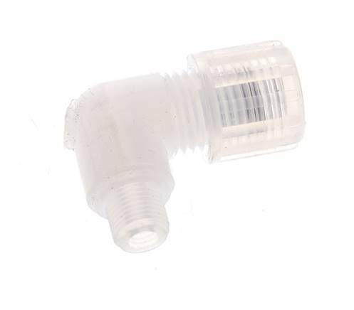 8x6mm & G1/8'' PFA Elbow Cutting Fitting with Male Threads 10 bar
