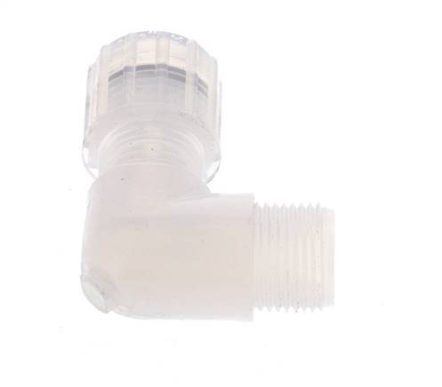 10x8mm & G3/8'' PFA Elbow Cutting Fitting with Male Threads 10 bar