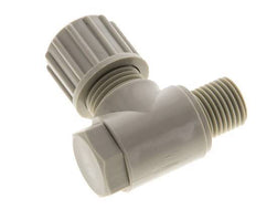 Accesorio de compresión codo PP 10x8mm & G1/4'' con rosca macho con perno banjo 10 bar