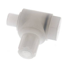 Accesorio de compresión acodado de PVDF de 6x4 mm y G1/8'' con rosca macho y perno banjo 10 bar