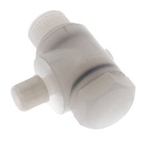Accesorio de compresión codo 6x4mm & G1/2'' PVDF con rosca macho con perno banjo 10 bar