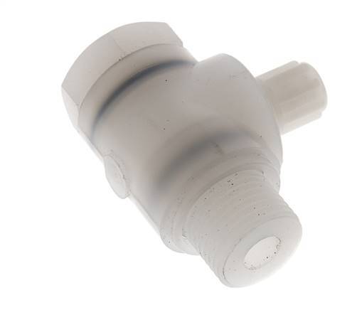 Accesorio de compresión codo 6x4mm & G1/2'' PVDF con rosca macho con perno banjo 10 bar