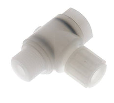 12x10mm & G1/2'' Accesorio de compresión codo PVDF con rosca macho con perno banjo 10 bar