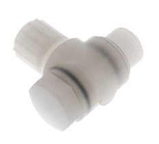 12x10mm & G1/2'' Accesorio de compresión codo PVDF con rosca macho con perno banjo 10 bar