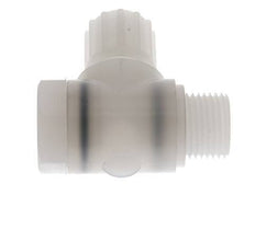 12x10mm & G1/2'' Accesorio de compresión codo PVDF con rosca macho con perno banjo 10 bar