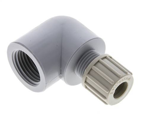 10x8mm & G1/2'' PA Elbow Compression Fitting with Female Threads 10 bar