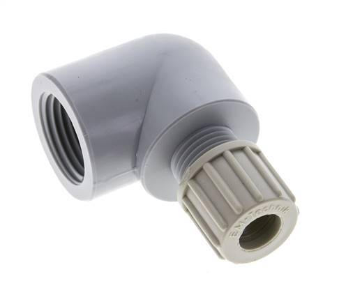 10x8mm & G1/2'' PA Elbow Compression Fitting with Female Threads 10 bar