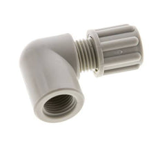 6x4mm & G1/8'' PP Elbow Compression Fitting with Female Threads 10 bar