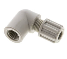 6x4mm & G1/8'' PP Elbow Compression Fitting with Female Threads 10 bar