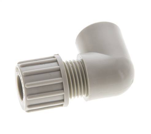 10x8mm & G1/4'' PP Elbow Compression Fitting with Female Threads 10 bar