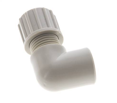 10x8mm & G1/4'' PP Elbow Compression Fitting with Female Threads 10 bar
