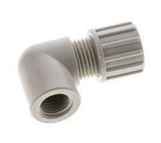 10x8mm & G1/4'' PP Elbow Compression Fitting with Female Threads 10 bar