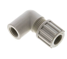 12x10mm & G1/4'' PP Elbow Compression Fitting with Female Threads 10 bar
