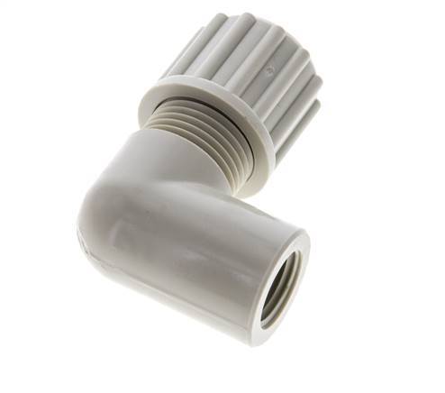 12x10mm & G1/4'' PP Elbow Compression Fitting with Female Threads 10 bar