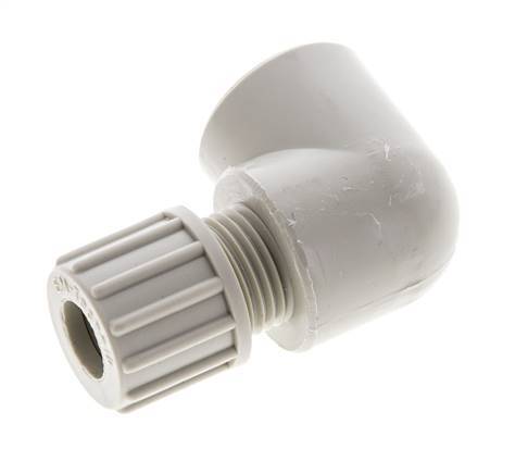 10x8mm & G3/8'' PP Elbow Compression Fitting with Female Threads 10 bar