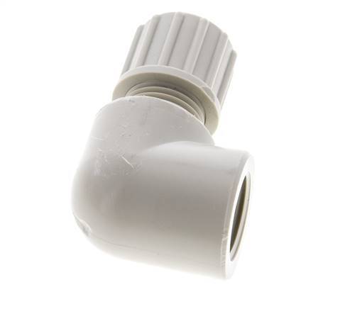 10x8mm & G3/8'' PP Elbow Compression Fitting with Female Threads 10 bar
