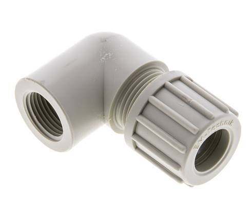14x12mm & G3/8'' PP Elbow Compression Fitting with Female Threads 10 bar