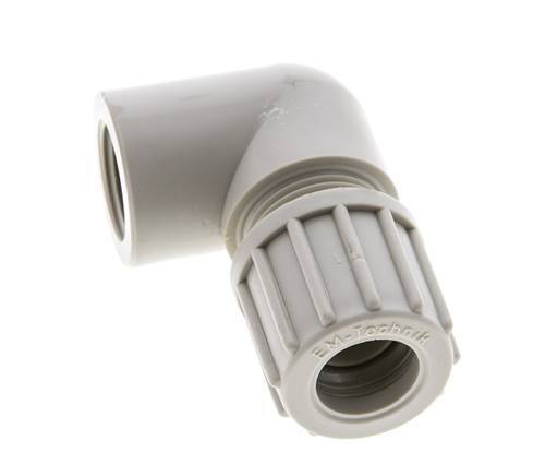 14x12mm & G3/8'' PP Elbow Compression Fitting with Female Threads 10 bar