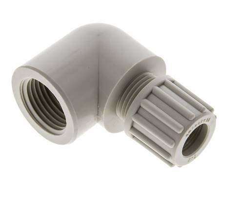12x10mm & G1/2'' PP Elbow Compression Fitting with Female Threads 10 bar