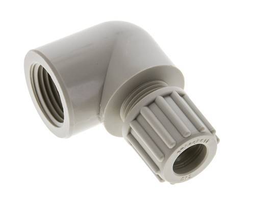 12x10mm & G1/2'' PP Elbow Compression Fitting with Female Threads 10 bar