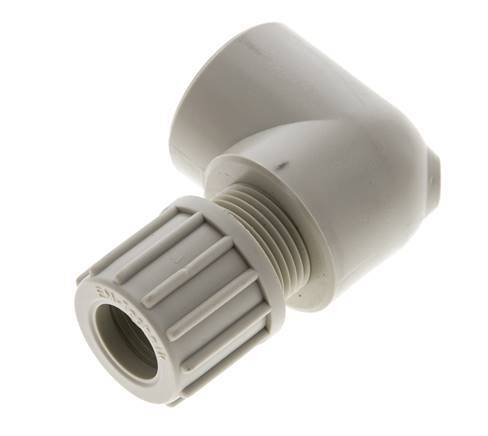 8x6mm & G1/8'' PVDF Elbow Compression Fitting with Female Threads 10 bar