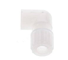 10x8mm & G1/4'' PVDF Elbow Compression Fitting with Female Threads 10 bar