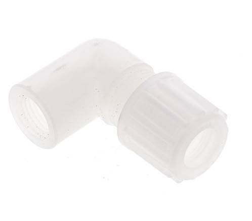 12x10mm & G1/4'' PVDF Elbow Compression Fitting with Female Threads 10 bar