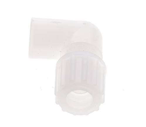 14x12mm & G1/4'' PVDF Elbow Compression Fitting with Female Threads 10 bar
