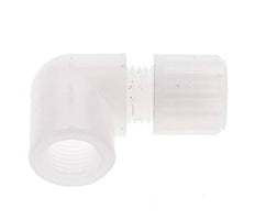 6x4mm & G3/8'' PVDF Elbow Compression Fitting with Female Threads 10 bar