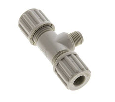 8x6mm & G1/8'' PP T-Shape Tee Compression Fitting with Male Threads 10 bar
