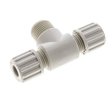 8x6mm & G3/8'' PP T-Shape Tee Compression Fitting with Male Threads 10 bar