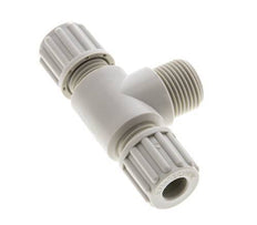 8x6mm & G3/8'' PP T-Shape Tee Compression Fitting with Male Threads 10 bar