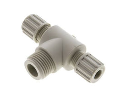 8x6mm & G1/2'' PP T-Shape Tee Compression Fitting with Male Threads 10 bar