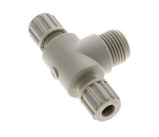 8x6mm & G1/2'' PP T-Shape Tee Compression Fitting with Male Threads 10 bar