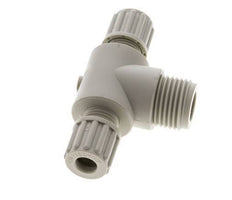 8x6mm & G1/2'' PP T-Shape Tee Compression Fitting with Male Threads 10 bar
