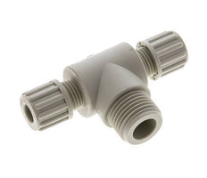8x6mm & G1/2'' PP T-Shape Tee Compression Fitting with Male Threads 10 bar
