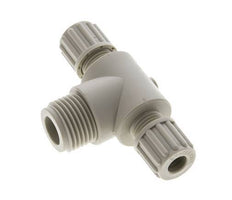 8x6mm & G1/2'' PP T-Shape Tee Compression Fitting with Male Threads 10 bar