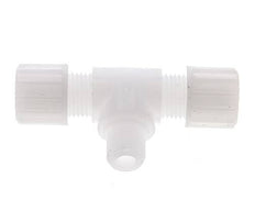14x12mm & G1/4'' PVDF T-Shape Tee Compression Fitting with Male Threads 10 bar