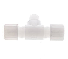 14x12mm & G1/4'' PVDF T-Shape Tee Compression Fitting with Male Threads 10 bar